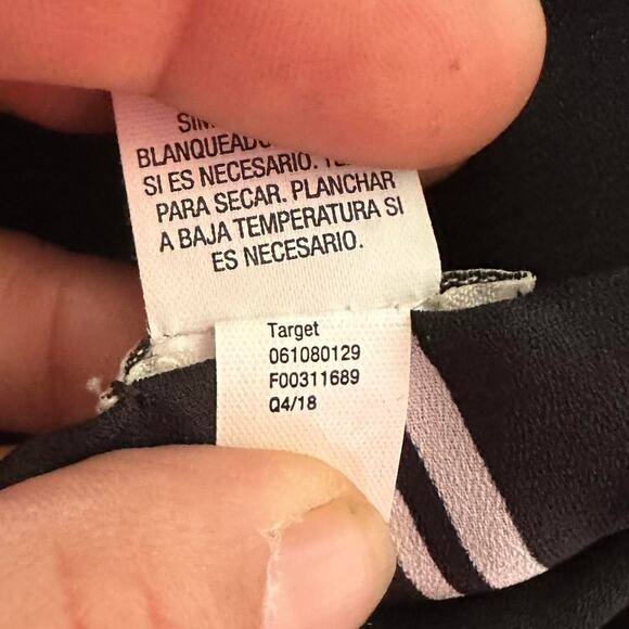 Womens Top Size XL Black Stripe Tank Duster Open Jacket Collar Professional Work - Picture 8 of 8